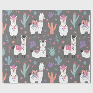 Llamas Geschenkpapier
