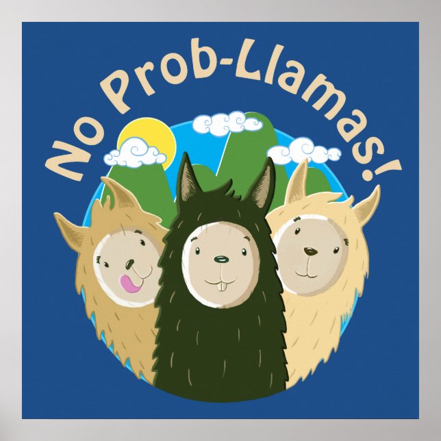 Llamas haben keine Prob-Llamas Poster (Vorne)