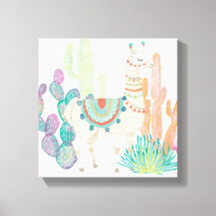 Llamas II Leinwanddruck