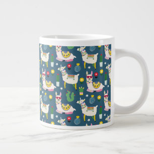 Llamas in Sonnenbrillen Muster Jumbo-Tasse