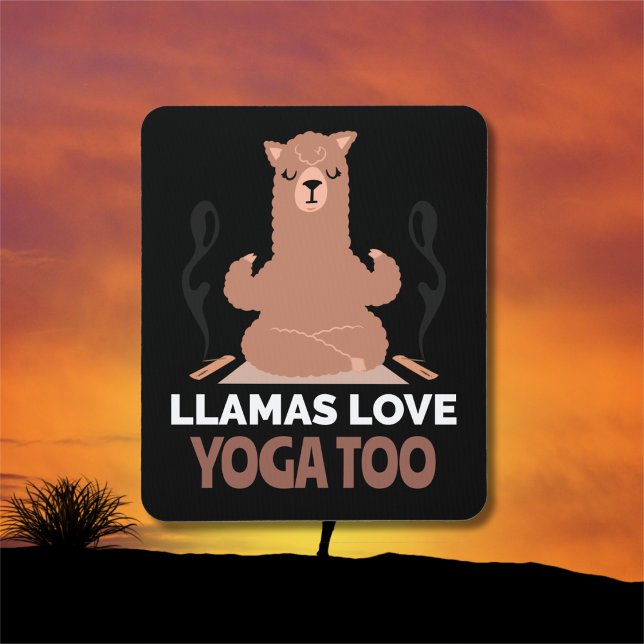 Llamas Liebe Yoga    zuT-Shirt Mousepad (Von Creator hochgeladen)
