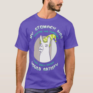 Llamas mit Hats My Stomach machte das Rumblie T-Shirt