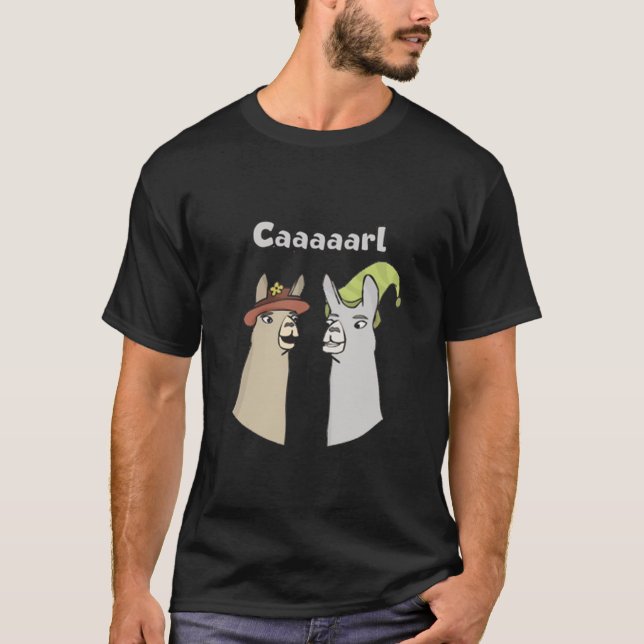 Llamas mit Hats T-Shirt (Vorderseite)