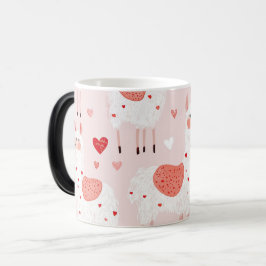 Llamas pattern valentines verwandlungstasse