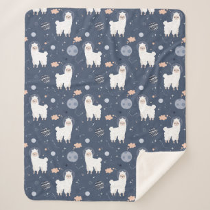 Llamas Sherpa Blanket Sherpadecke