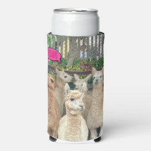 Llamas Sprichwort Hallo auf kann kühler Selters Dosenkühler