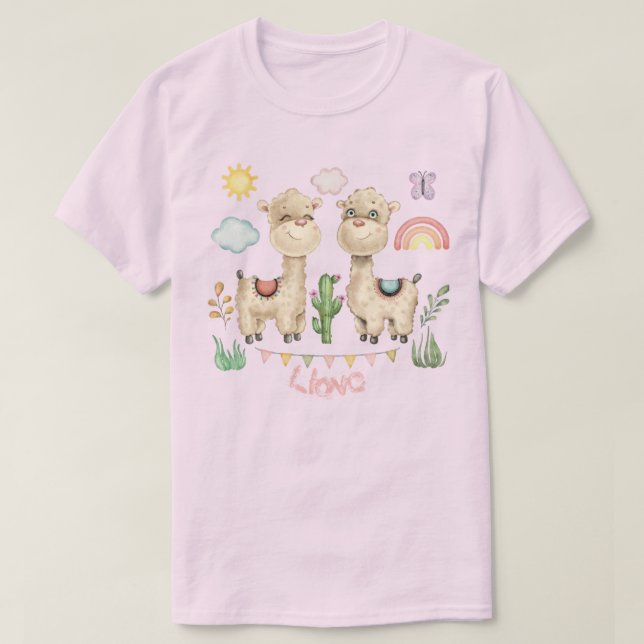 Llamas T - Shirt (Design vorne)