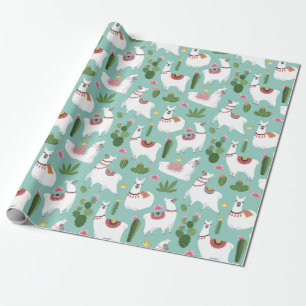 Llamas Wrapping Paper Geschenkpapier