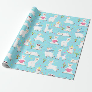 Llamas Wrapping Paper Geschenkpapier