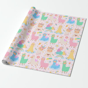 Llamas Wrapping Paper Geschenkpapier