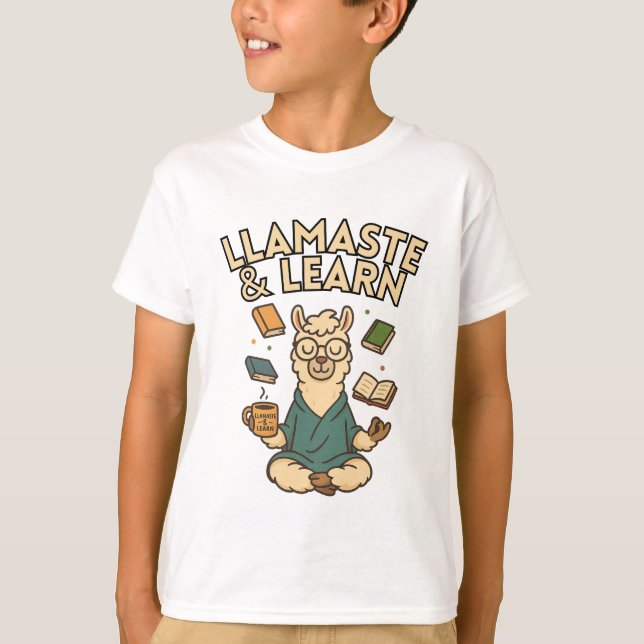 Llamaste & Learn - Mindful Study T-Shirt (Vorderseite)