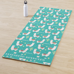 Llamaste   Lustige Lama personalisierte Yoga-Matte Yogamatte