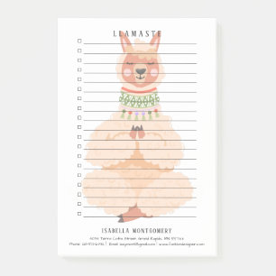 Llamaste   Lustige Llama Personalisiert Post-it Klebezettel