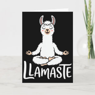 Llamaste Lustiges Lama Yoga Meditation Namaste Wor Karte