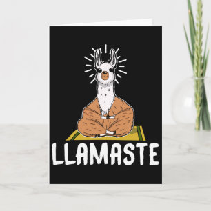 Llamaste Lustiges Yoga Lama Meditation Zen Liebhab Karte