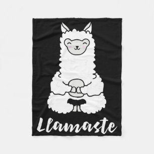 Llamaste - Süßes Yoga-Liebhaber-Geschenk, bezauber Fleecedecke