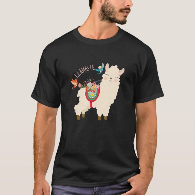 Llamaste - Wenn ein Llama Ihnen einen respektvolle T-Shirt (Vorderseite)