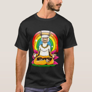 LLamaste Yoga Meditierendes Lama Yogi Liebt Spirit T-Shirt