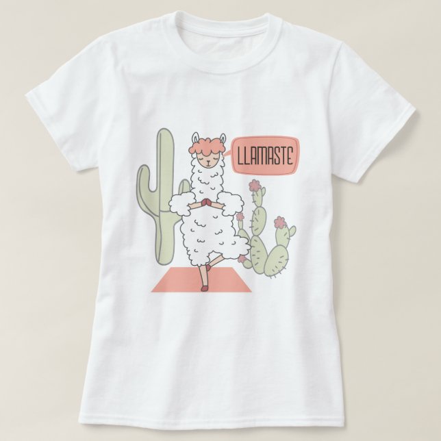 Llamaste Yoga T-Shirt (Design vorne)