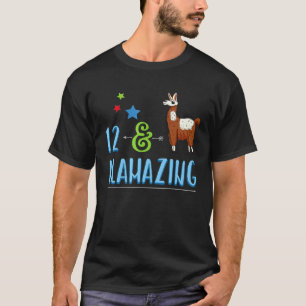 Llamazing Lama 12. Geburtstag T-Shirt