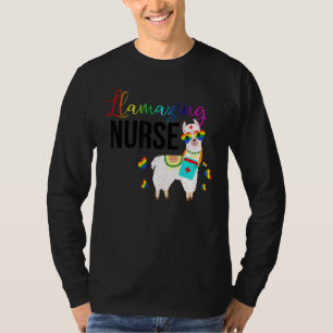Llamazing Nurse Niedlich Llama Sonnenbrille Phanta T-Shirt