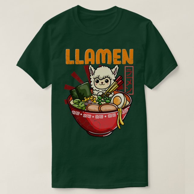 Llamen Llama Ramen T-Shirt (Design vorne)