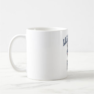 Llamerica Patriotischer Lama Vintage Gravur T-Shir Kaffeetasse