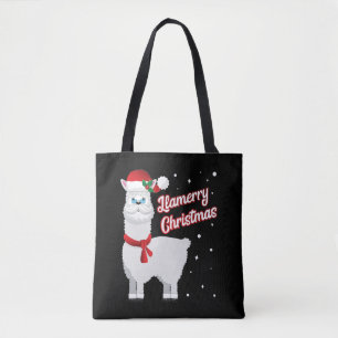 Llamerry Merry Christmas Llama Santa Claus