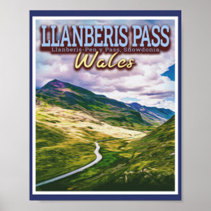 LLANBERIS PASS - SNOWDONIEN - NORDWALLE POSTER