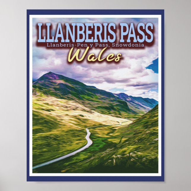 LLANBERIS PASS - SNOWDONIEN - NORDWALLE POSTER (Vorne)