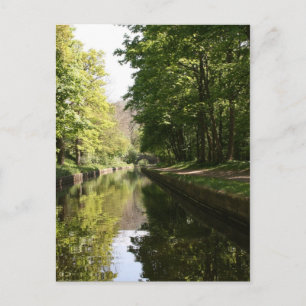 Llangollen Canal Boat durch Bridge Postcard Postkarte