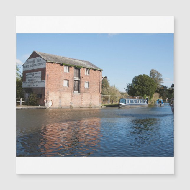 Llangollen Canal Ellesmere England Magnetkarte (Vorderseite)