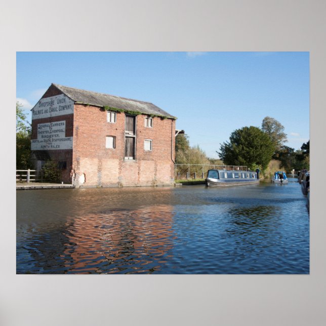 Llangollen Canal Ellesmere England Poster (Vorne)