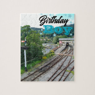 Llangollen-Eisenbahn-Geburtstagsjungen-Puzzleteil Puzzle