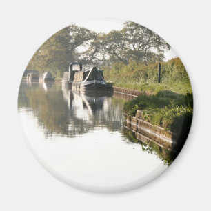Llangollen Kanal-Boot durch Brücken-Magneten Magnet