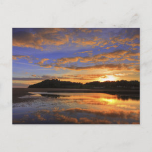 Llanstephan Sunset Postkarte