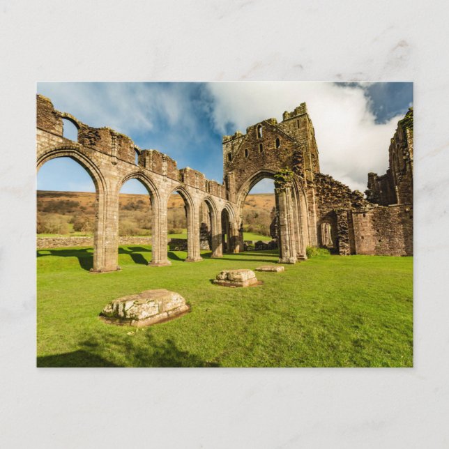 Llanthony Priory Postkarte (Vorderseite)