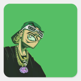 Llavero acrílico quadratischer aufkleber