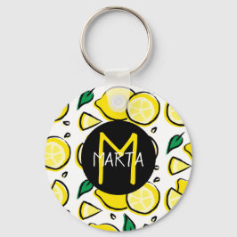 Llavero Limones - Tutti Frutti - ¡Con tu nombre! Schlüsselanhänger
