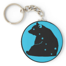llavero osa mayor azul