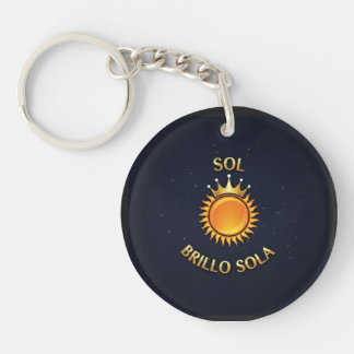 Llavero Redondo “Sol Brillo Sola” – Estilo Compact Schlüsselanhänger