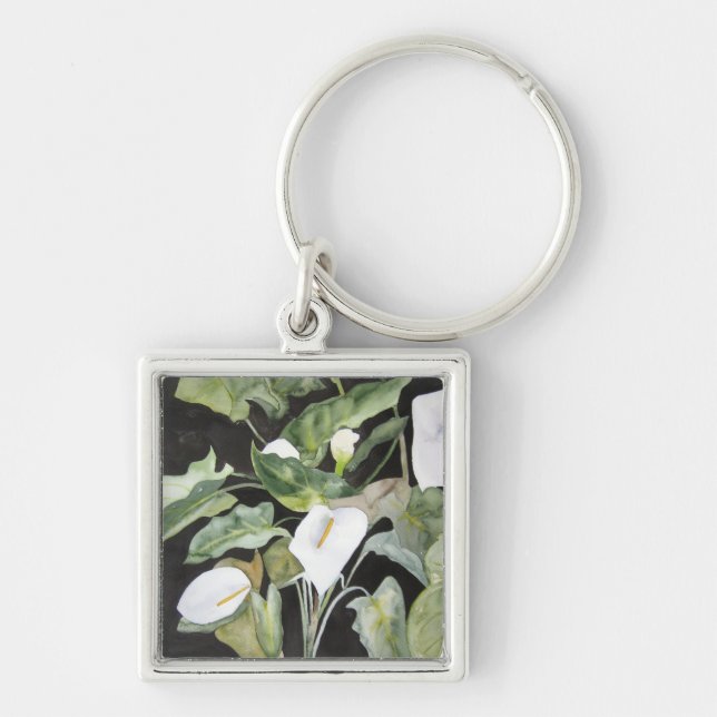 Llavero tipo chapa con acuarela alcatraces schlüsselanhänger (Vorne)