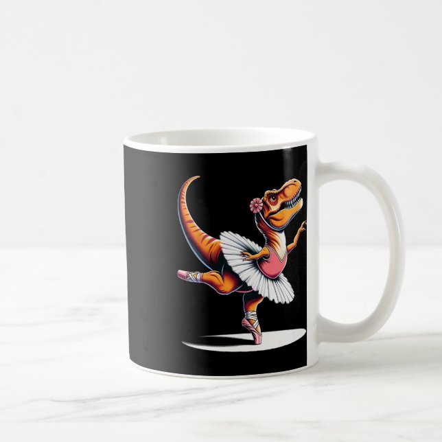 Llerina T-Rex tanzt  Kaffeetasse (Rechts)