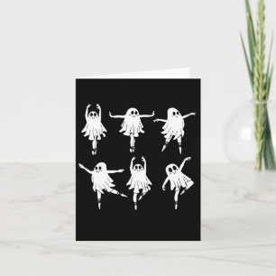 Llet Ghost Dancer Spooky Tanzlehrer Halloween C Karte