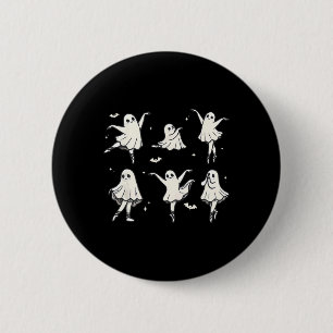 Llet Ghost Llet Dancer Spooky Tanz Kinder Hallowee Button