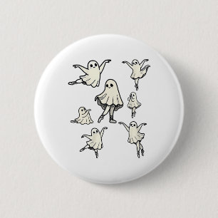 Llet Ghost Llet Dancer Spooky Tanzlehrerin Hallow Button