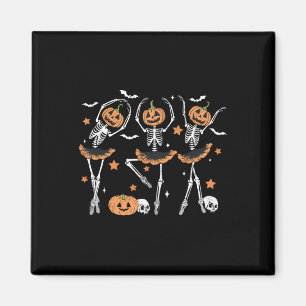 Llet Pumpkin Skeleton Beängstigend Halloween Men W Magnet