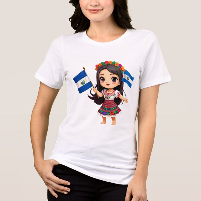 ¡Lleva un Toque Adorable y Divertido Contigo! Tri-Blend Shirt (Vorderseite)