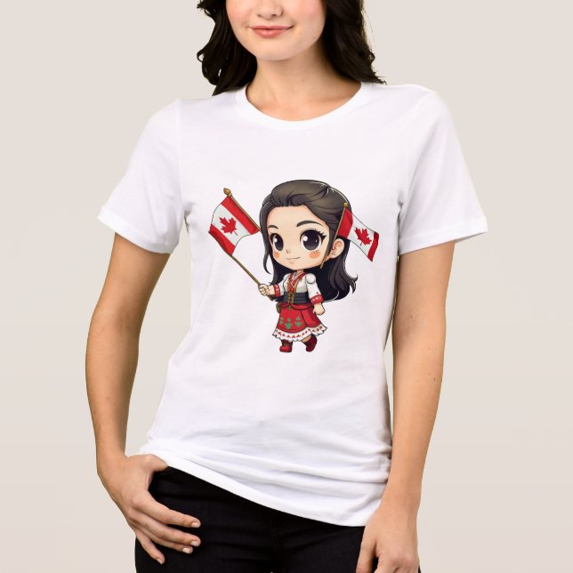 ¡Lleva un Toque Adorable y Divertido Contigo! Tri-Blend Shirt (Vorderseite)