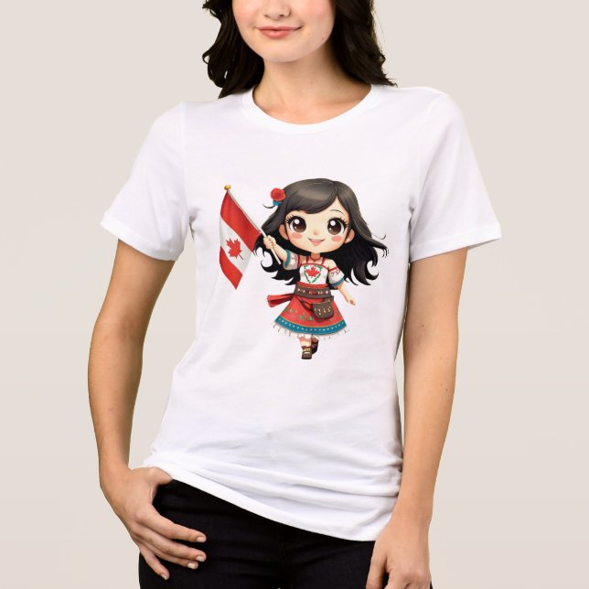 ¡Lleva un Toque Adorable y Divertido Contigo! Tri-Blend Shirt (Vorderseite)